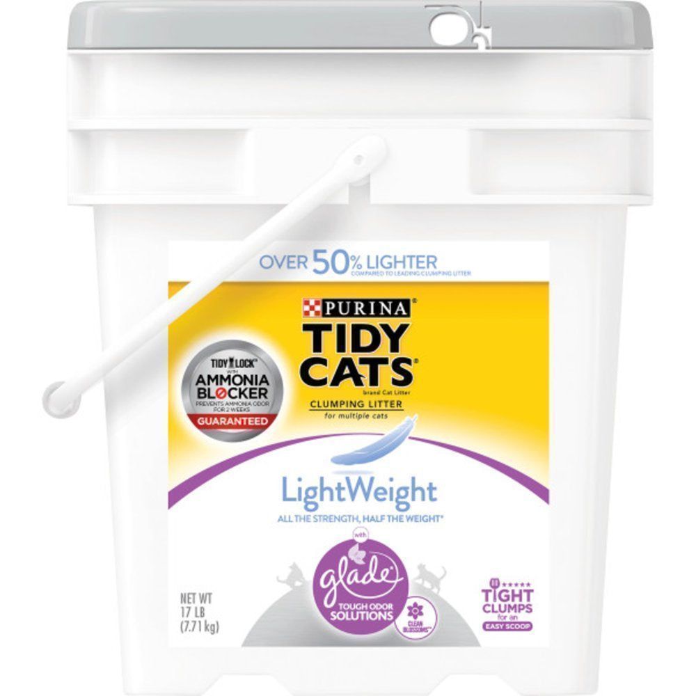 Tidy Cats Light Weight Low Dust Clumping Multi Cat Litter, 17 Lb. Pail