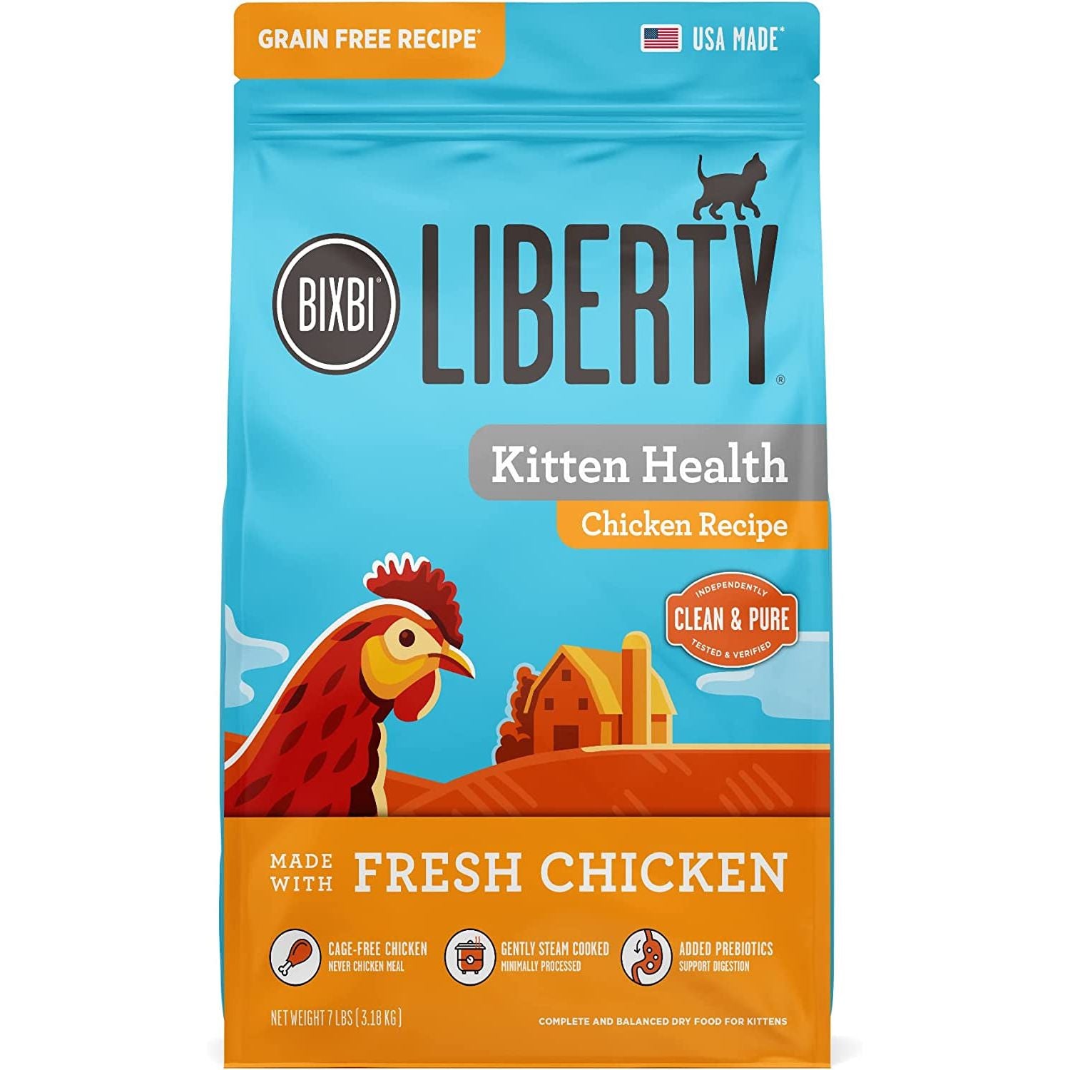 Dry Cat Food Kitten Health Chicken Recipe, 7Lb