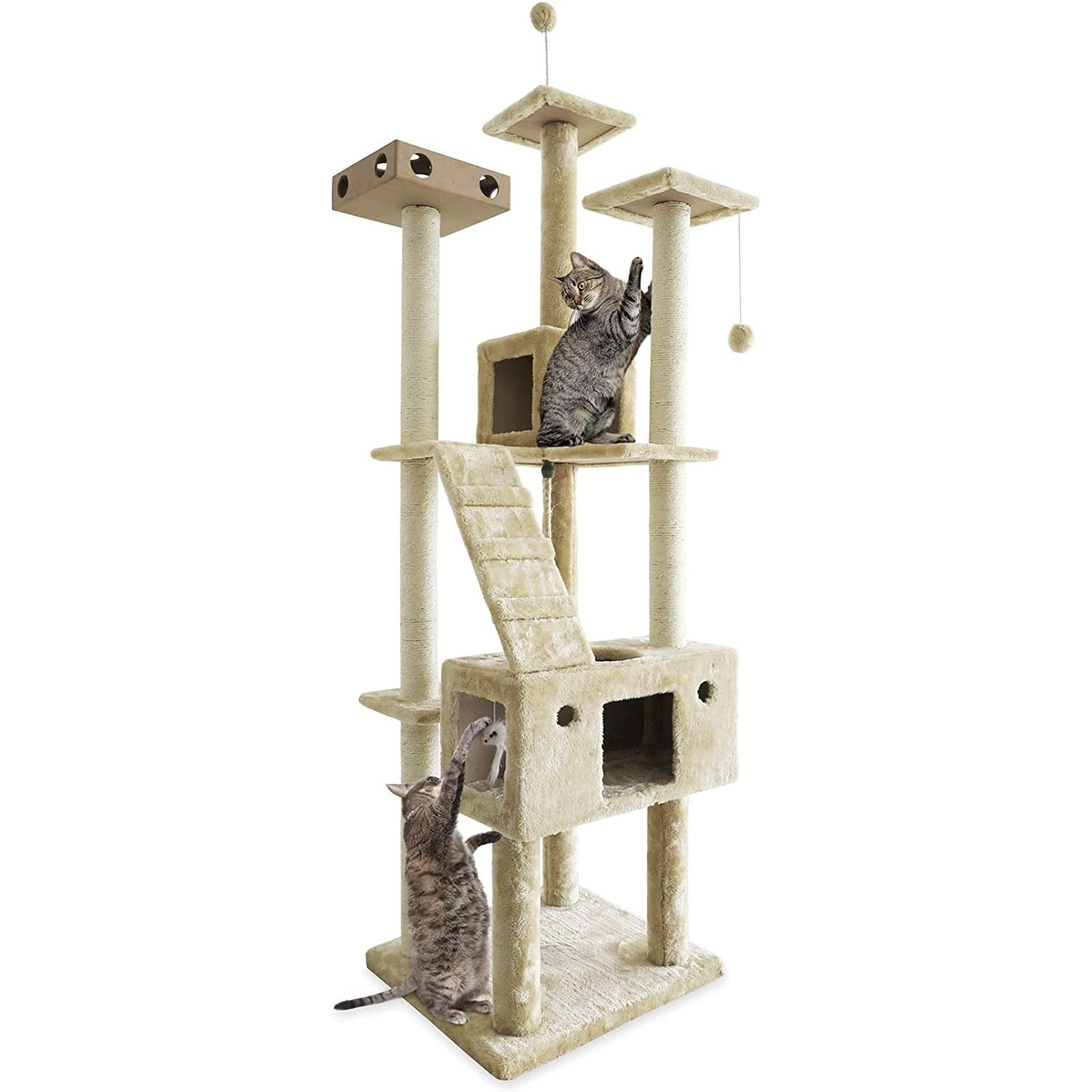 Cat Tree Interactive Playground with Cat Toys