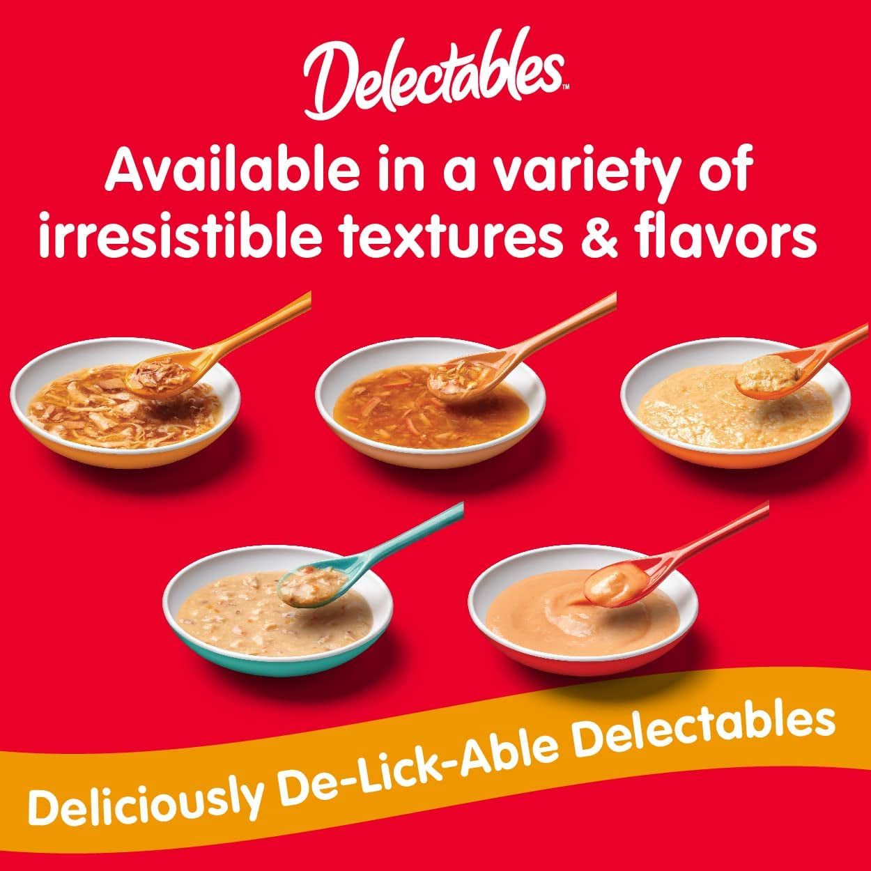Delectables Stew Lickable Wet Cat Treats for Adult & Senior Cats, Variety Pack, 12 Count