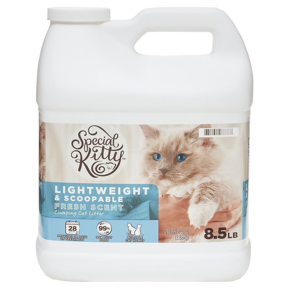 Scoopable Clumping Cat Litter, Pellets for Cat Litter Fresh Scent, 8.5 Lb