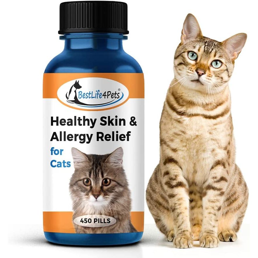 Healthy Skin and Allergy Relief for Cats - Allergy Medicine for Cats (450 Ct)