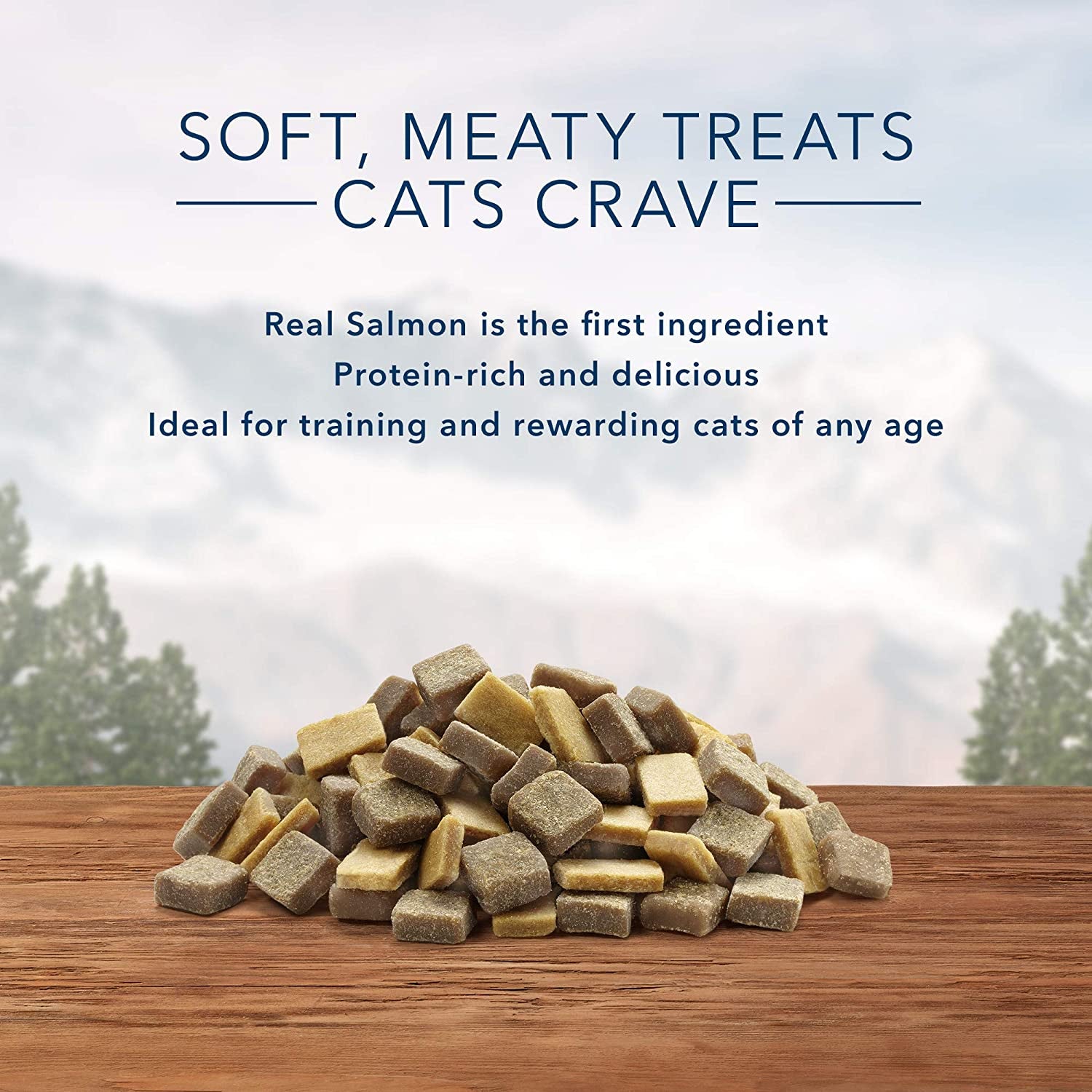 Grain Free Soft-Moist Cat Treats, Chicken & Salmon 8-oz