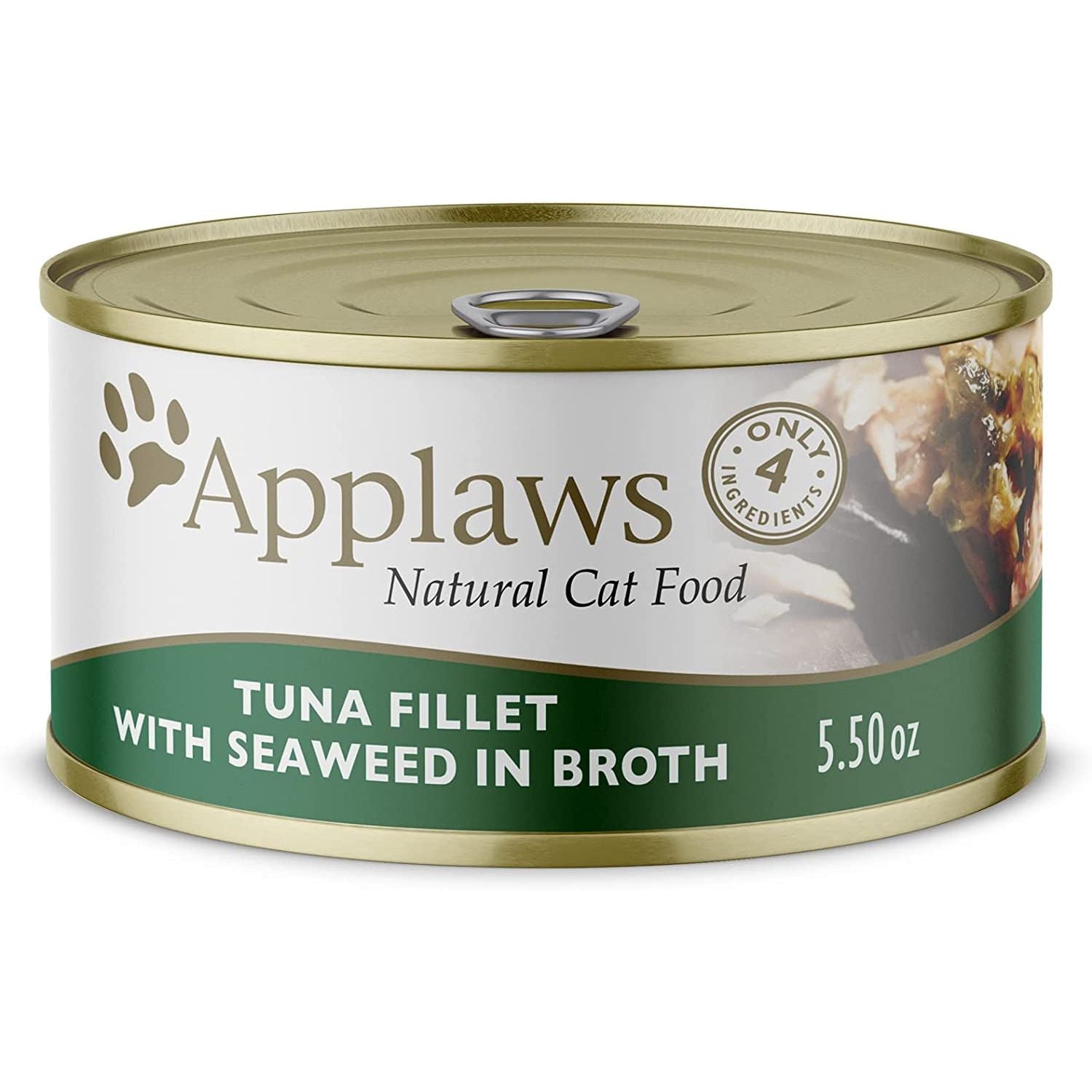 Natural Tuna Fillet with Seaweed in Broth Wet Cat Food - 24Pack