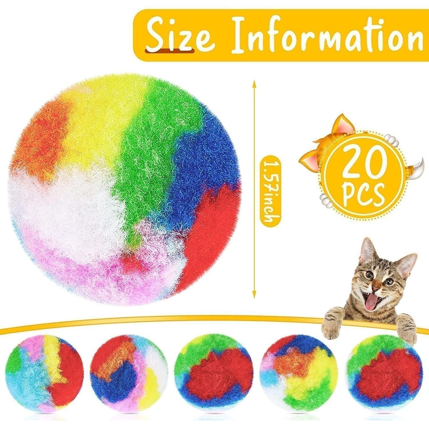 Pom Pom Balls Cat Toys