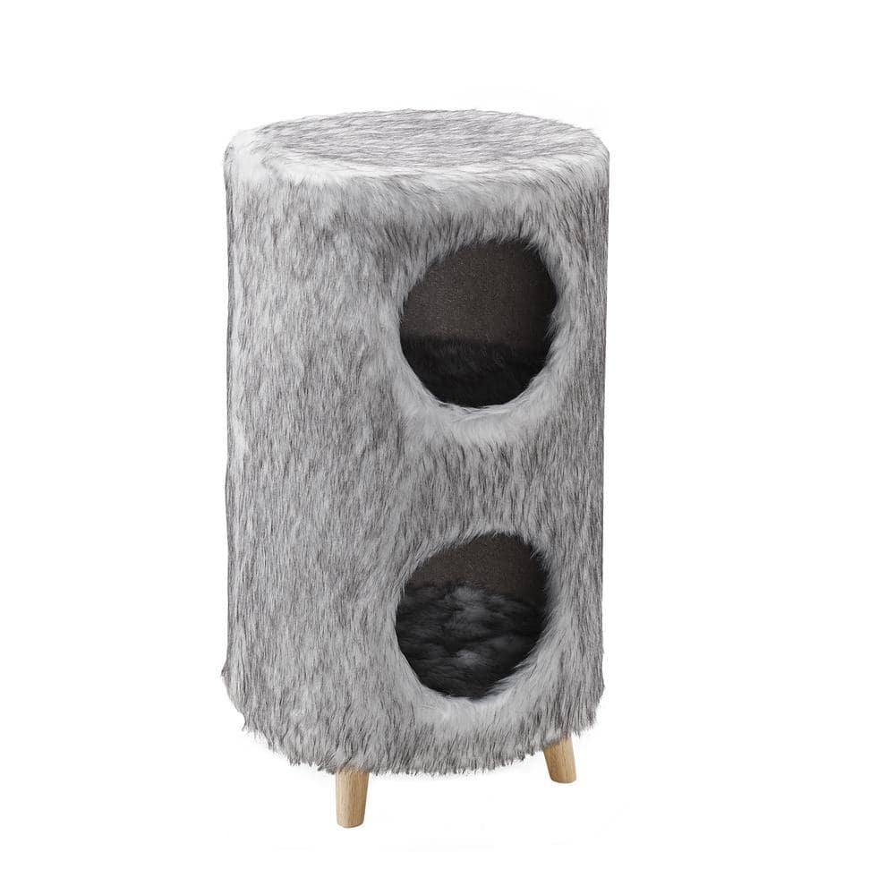 Gray Cat Tree Cylinder 27 In. Pufak