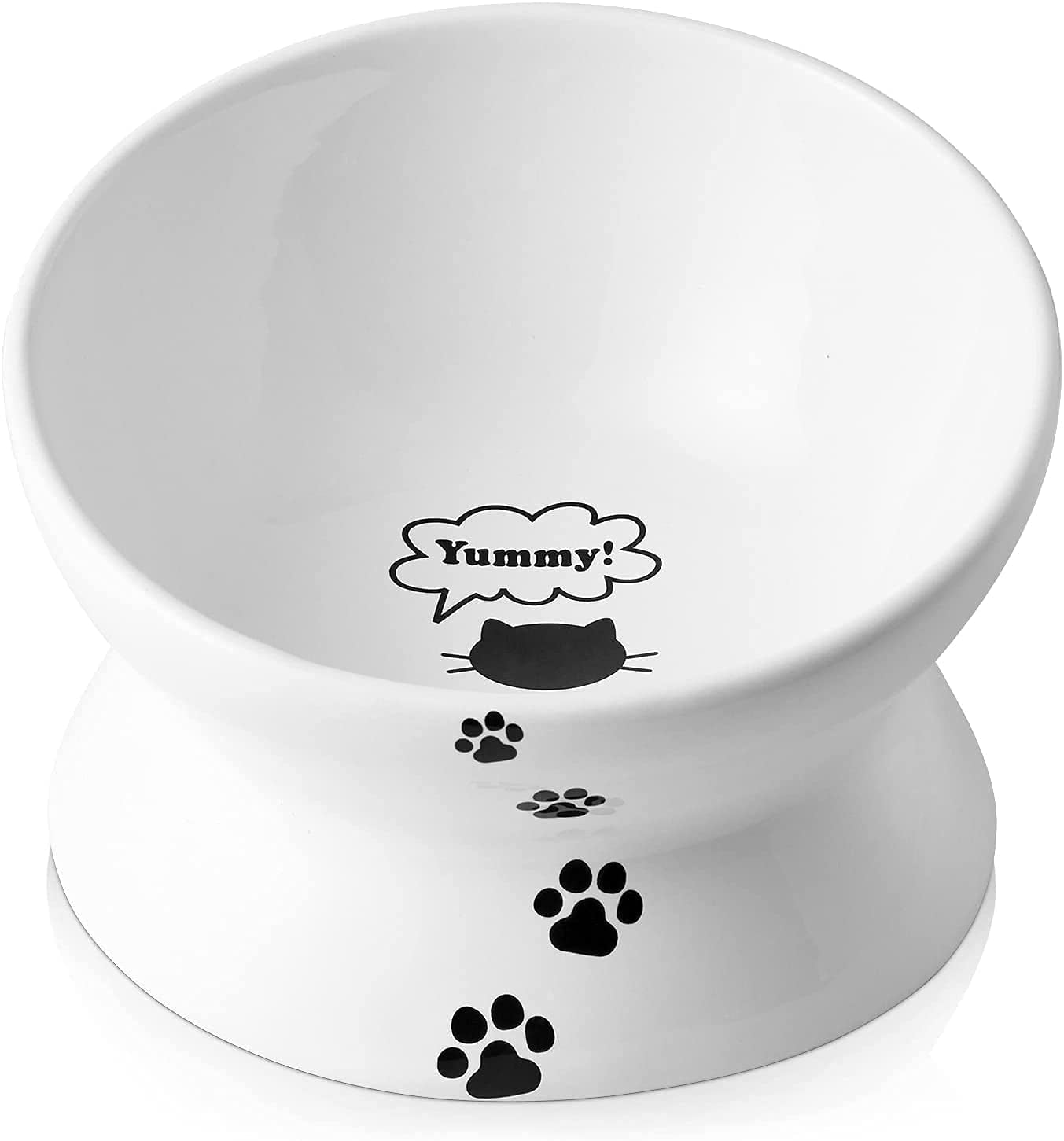 Cat Bowl anti Vomiting Raised Cat Food Bowls Tilted Elevated Cat Bowl Ceramic Pet Food Bowl