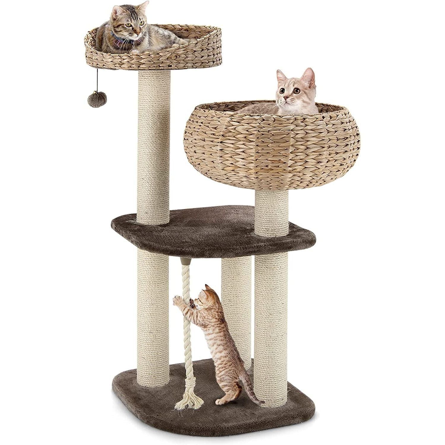 Cat Tree Modern with Cat Scratching Post Cat Tree for Large Cats - 41"