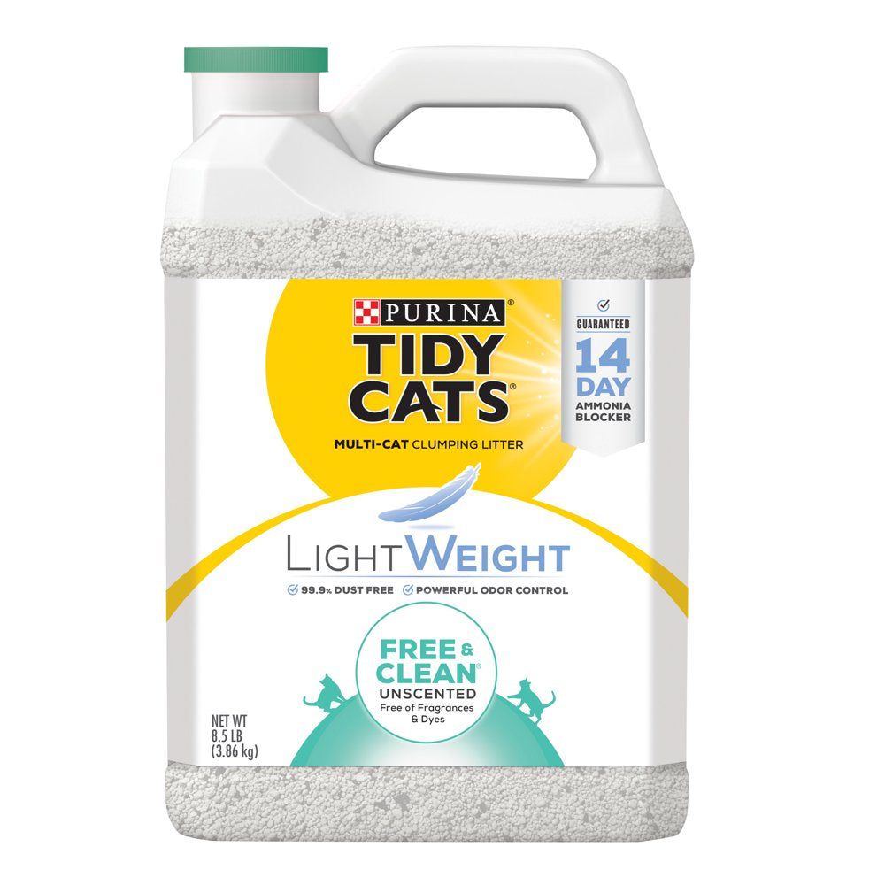Tidy Cats Low Dust Clumping Cat Litter Unscented Multi Cat Litter, 8.5 Lb. Jug